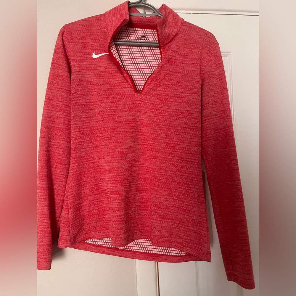 Women’s NIKE Long Sleeve, 1/4-Zip Pullover Top